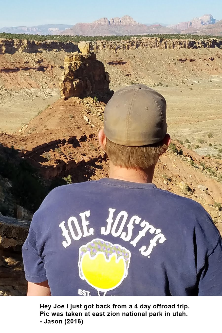 Joe Jost's shirt, Zion National Park