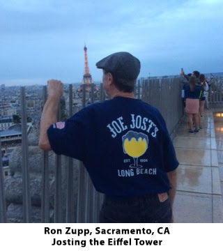 Joe Jost's shirt, Eiffel Tower, Paris