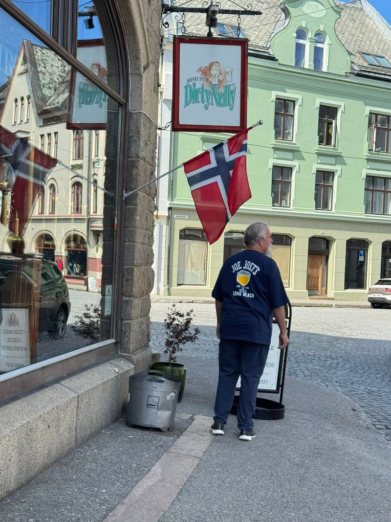 Joe Jost's shirt, around the world