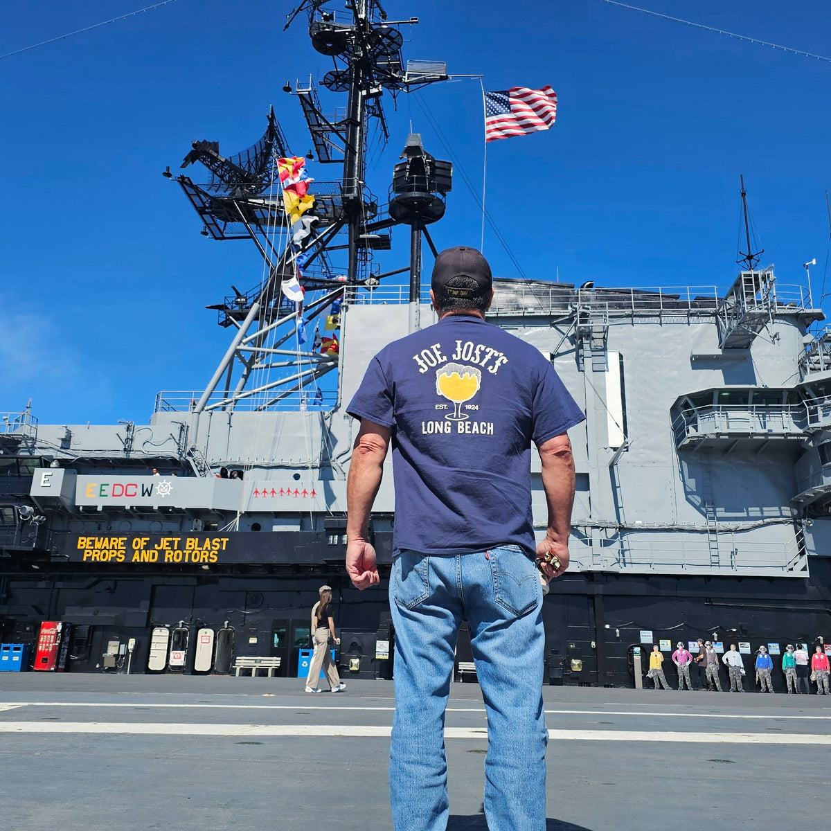 Joe Jost's shirt, USS Midway, San Diego
