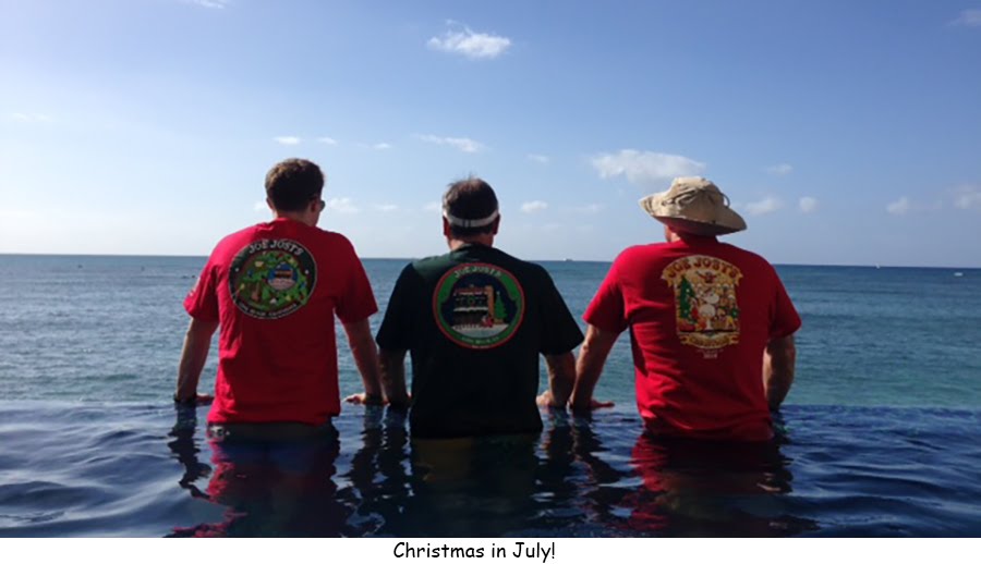 Joe Jost's shirt, Christmas in July